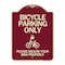 Signmission Bicycle Parking Please Secure Your Bike Properly Heavy-Gauge Aluminum Sign, 24" x 18", BU-1824-24317 A-DES-BU-1824-24317 - alternate 1